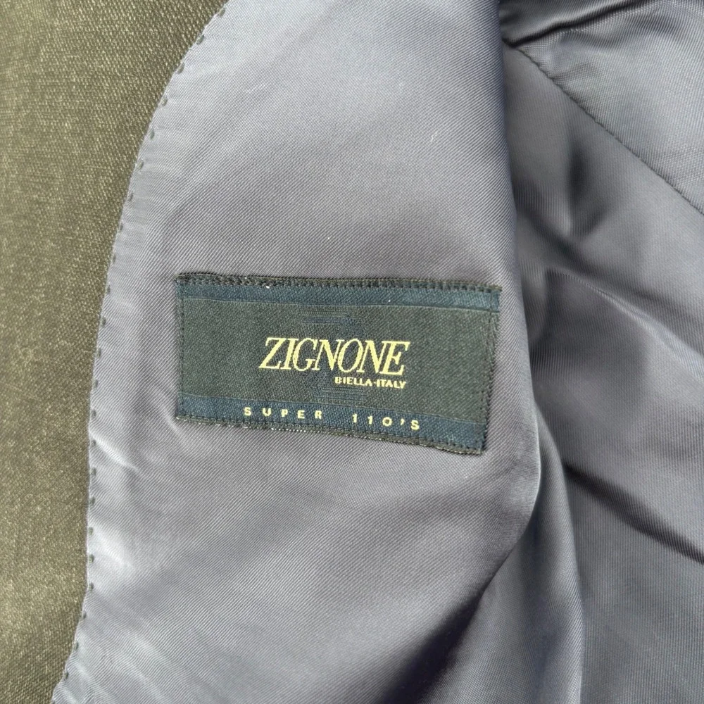 Suitsupply‎ Napoli Two Button Blazer Mens 36R Charcoal Zignone Wool Super 110s